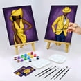 thumbnail image 2 of VOCHIC Couples Canvas Paint Party Kits Pre Drawn Canvas for Adults, Party Kits Sip and Paint Party Supplies Date Night Party Favor for Couples（2 Pack）, 2 of 6