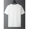 thumbnail image 4 of Playful Print, Funny Duck Graphic Men's T-Shirt - Casual White Summer Tee with Crew Neck, Breathable Cotton Fabric, Machine Washable, 4 of 6