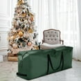 thumbnail image 3 of Sac de Rangement en Tissu Imperméable pour Arbre de Noël avec Sacs Extérieurs Durables Vert 165x38x76cm, 3 of 8