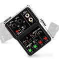 thumbnail image 3 of lionlar Mini USB Audio Interface 16Bit/49 KHz 2 Channel Microphone/Guitar XLR+6.35mm Low, 3 of 4