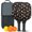 Pioneer Flower Floral-1, variant on Pickleball Paddles Set,Pioneer Flower Floral Print Pattern Fiberglass Surface Pickleball Racket Set with 2 Indoor Outdoor Pickleball Balls and Pickleball Bag,Pickle-ball Equipment
