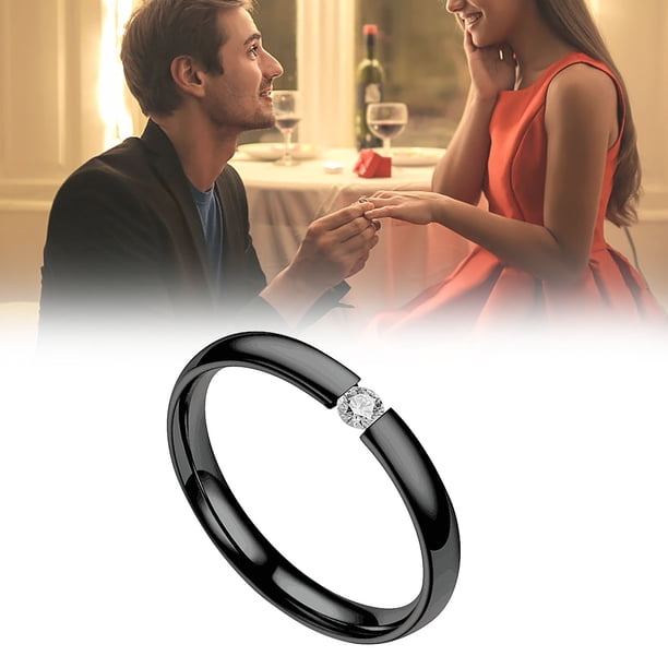 Anillo de pareja de moda Xihbxyly de acero inoxidable, Regalo de joyería para San Valentín