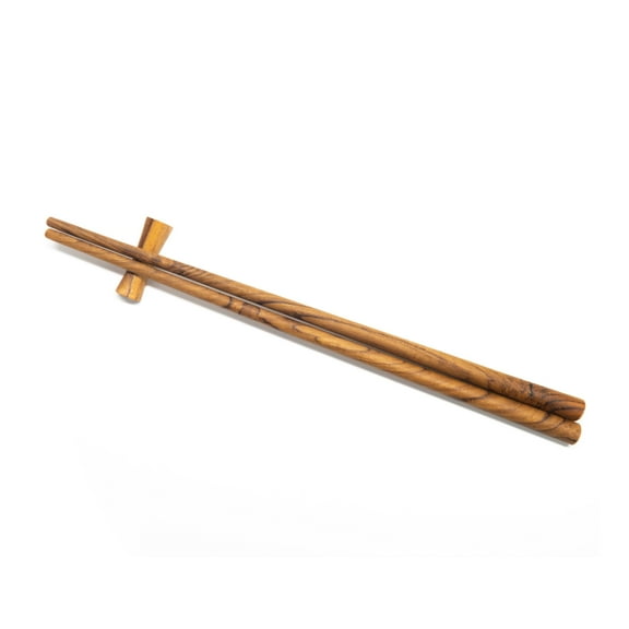 Teak Wood Chopsticks with Holder Set