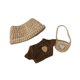 thumbnail image 3 of Ropa de muñeca de lujosa, decoración elegante de crochet juguetes suaves con mochila suéter de sombrero, atuendos de muñecas establecidos para, 3 of 7