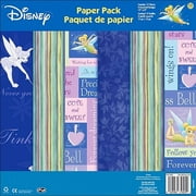 Disney Tinker Bell Paper Pack 12"X12"-12 Sheets With 4 Assorted Designs