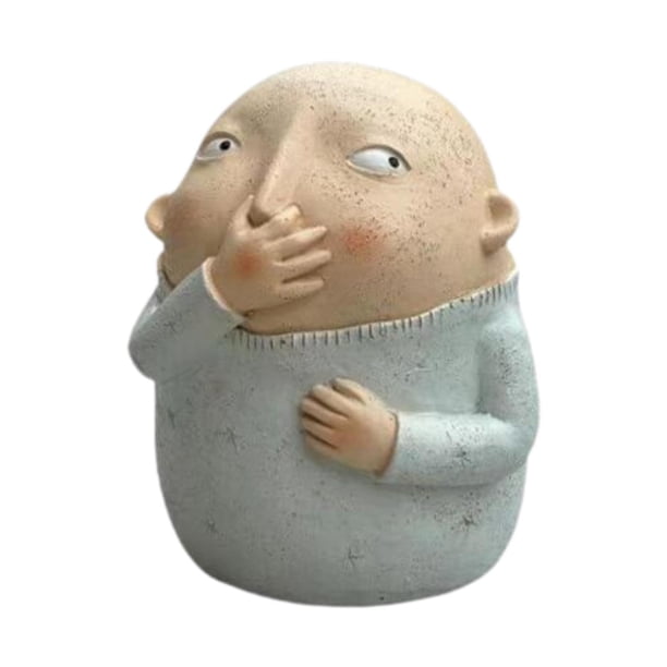 Escultura de resina que sostiene la nariz, estatua de baño, regalos, arte extraño y humorístico, artesanías, adorno de figura vulgar divertida para