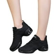 thumbnail image 3 of Women's Jazz Shoes Lace-up Dance Sneaker,Air Cushion Mesh Jazz Dance Shoes Split Sole Platform Athletic Walking Shoes, 3 of 8