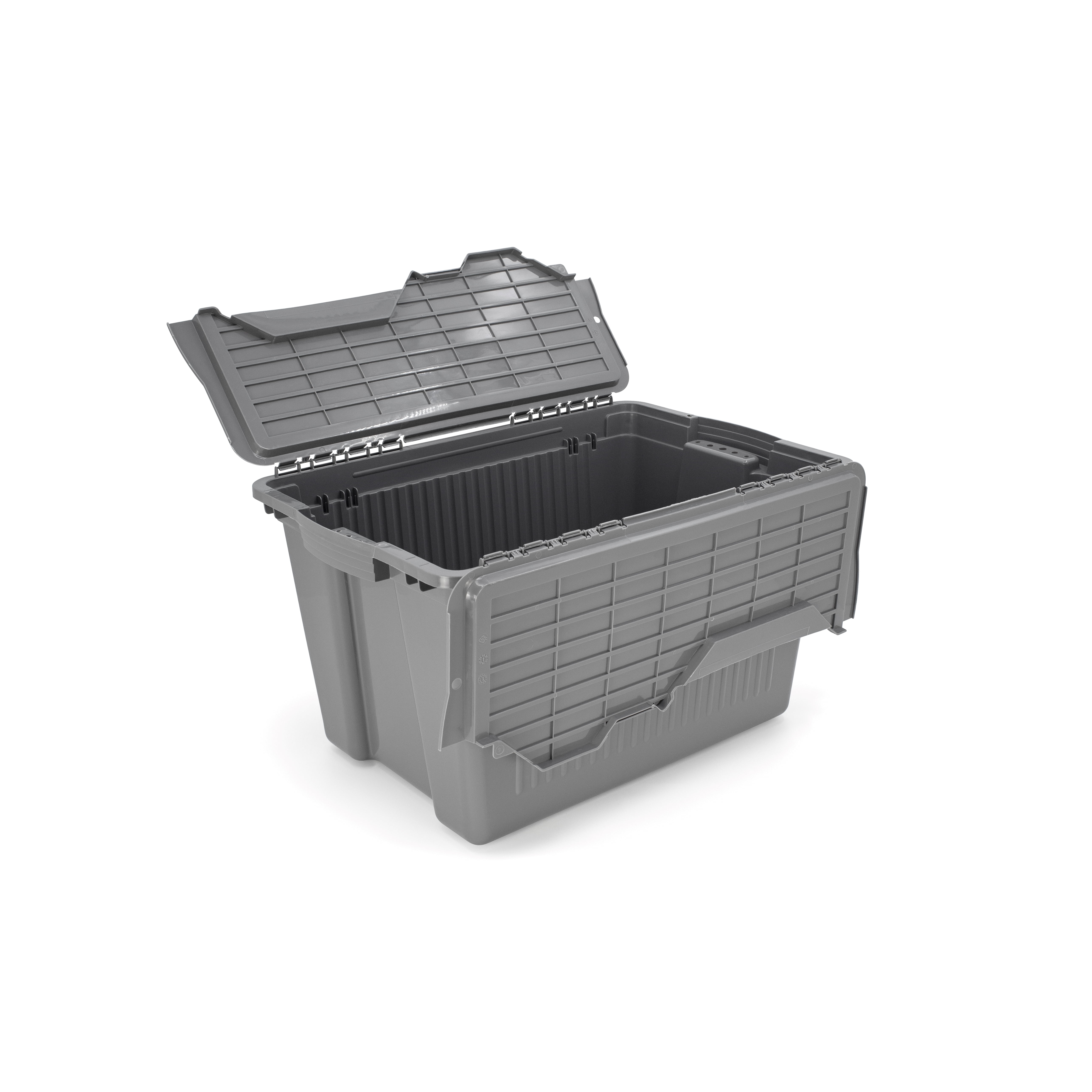 Tuff StoreTM 45L (11.9 gal.), Flip Top - Charcoal Grey