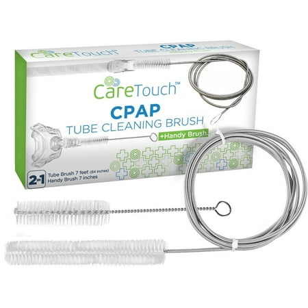 Care Touch CPAP Tube Cleaning Brush - Flexible Stainless 7ft - Plus 7" Handy Brush