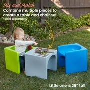ECR4Kids Tri-Me 3-In-1 Multipurpose Outdoor Cube Chair, Children's Furniture, Blue