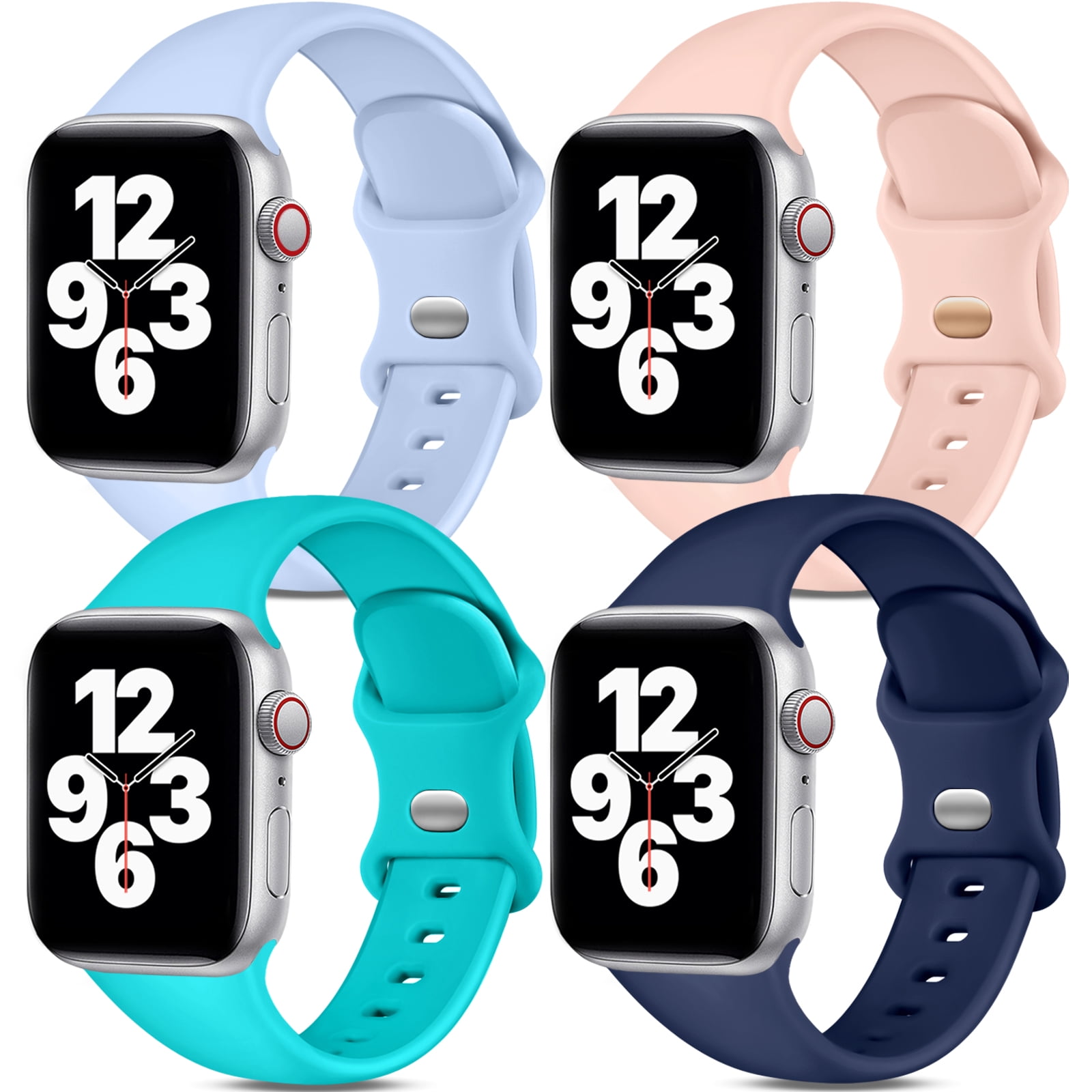 Maledan 6 Pack Silicone Apple Watch Bands