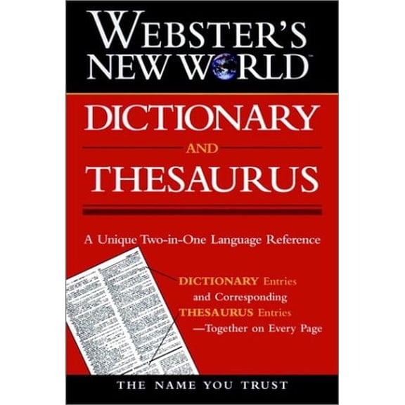 Pre-Owned Webster's New World Dictionary and Thesaurus (Hardcover) 0028605748 9780028605746