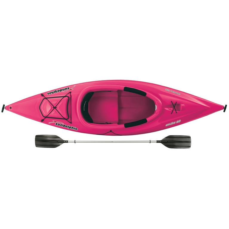 Sun Dolphin Aruba 10' Sit In Kayak Pink, Paddle Included 