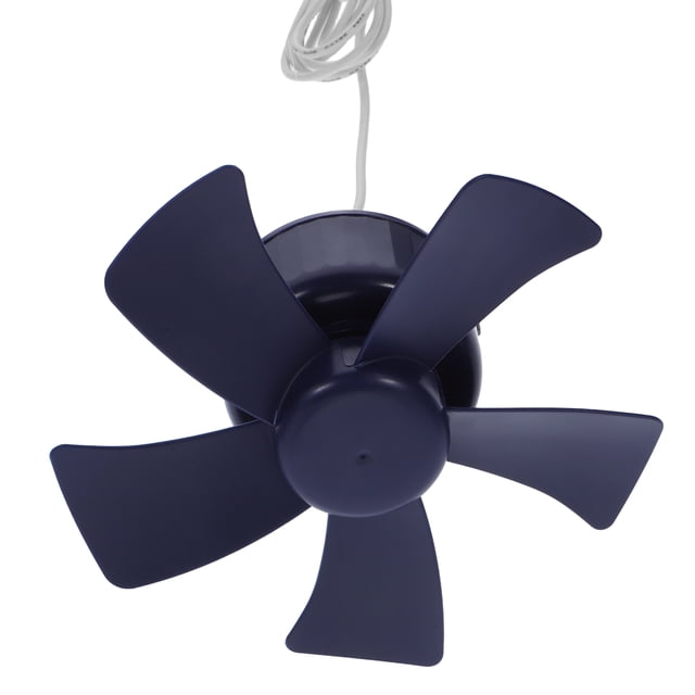 Luxshiny Blue Small Ceiling Fan with Timer Silent Operation for Bedroom and Dorm Home Use