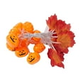 thumbnail image 2 of PRETXORVE Fall String Lights, Maple Leaf Pumpkin String Lights Thanksgiving Halloween Christmas Decoration String Lights can be Used for Patio, 2 of 6