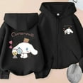 thumbnail image 5 of Kawaii Sanrio Cinnamoroll Cartoon Zip Up Hooded Coats Women Winter Casual Loose Warm Jackets Cute Anime Parent-Child Clothing, 5 of 18