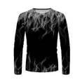 thumbnail image 5 of Patlollav Mens Tops Unisex Daily T Shirt 3D Print Long Sleeve Blouses, 5 of 6