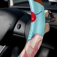 thumbnail image 5 of Cream 14.5 Inch Car Wheel Cover, Steering Wheel Covers with Printing, PVC Leather Auto Accessories, 5 of 6