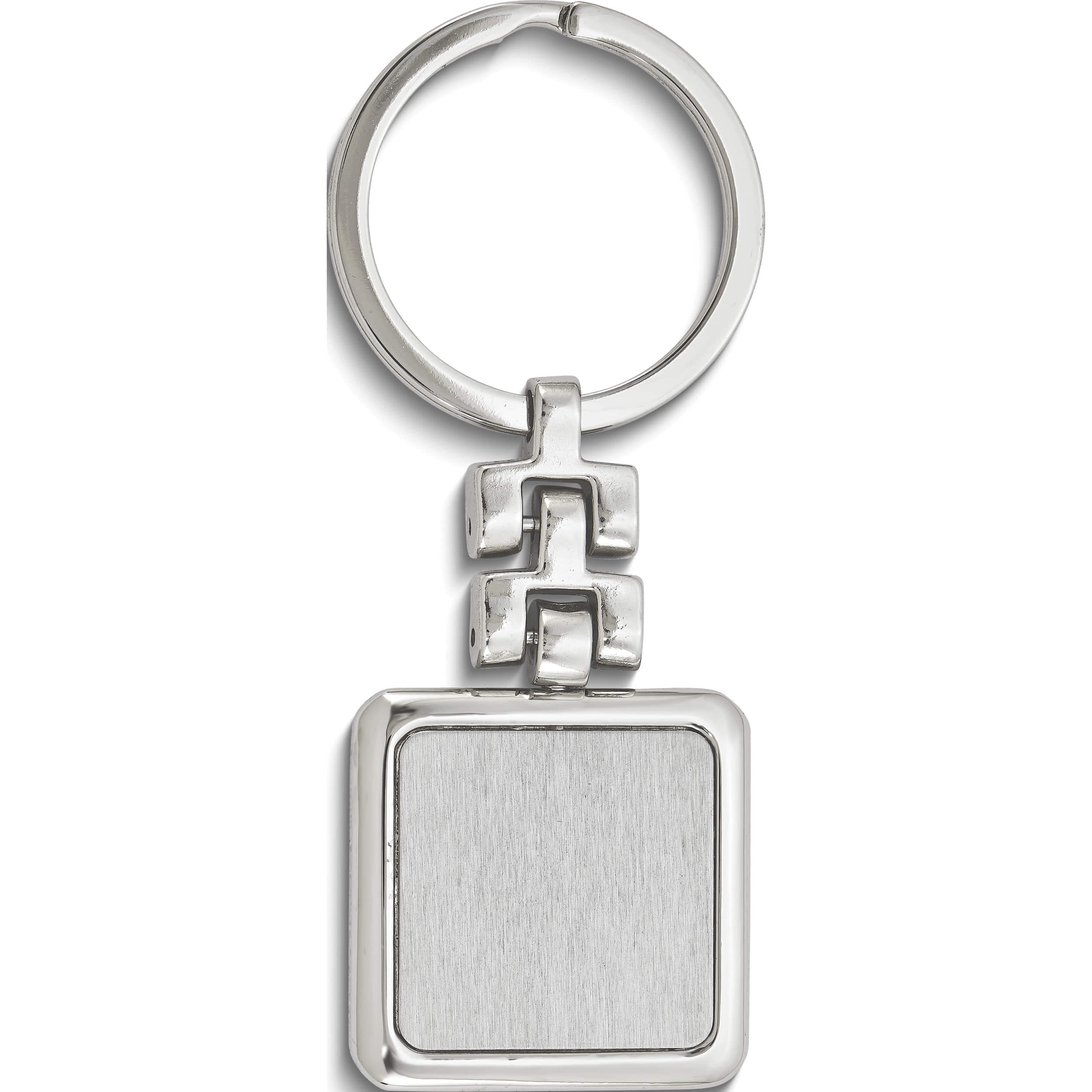 Fashion Silver-Tone Metal Key Ring (2 X 4.5) Made In China gm2807