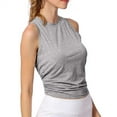thumbnail image 1 of UPPADA Womens Shapewear Tank Top with Built In Bra Seamless Body Shaper Slimming Compression Camisole Tank Tops Seamless Cami Tank Top Stretch Comfy Soft Base Tees Gray,S, 1 of 7