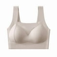 thumbnail image 2 of YTCAMLO Ribbed Sports Bras for Women Athletic Breathable No Underwire Seamless Bras Soft Pullover Bralettes Square Neck Workout Tops, Khaki XL, 2 of 4