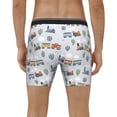 thumbnail image 4 of Salouo Trains And Cactuse Pattern Men's Boxer Briefs, Soft & Breathable Underwear Elastic Waistband Briefs for Men,1-Pack, 4 of 7