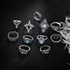 thumbnail image 5 of Anillos para mujer, regalos para mujer, anillos bohemios para amantes de las bodas, anillos de cristal apilados sobre los nudillos., 5 of 5
