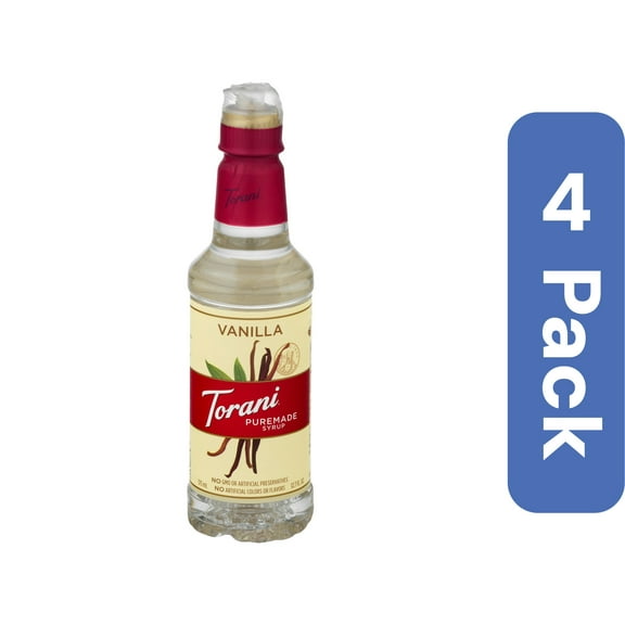 Torani Puremade Vanilla Syrup 4-Pack 375 ml (Pack Of 4)