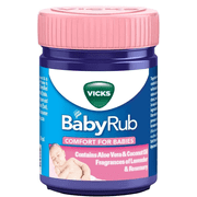 Vicks BabyRub Vapor Ointment 50ml – Aloe Vera, Coconut Oil, Lavender & Rosemary Pack of 1