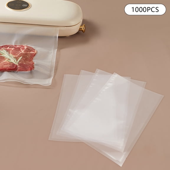 1000pcs Commercial Vacuum Sealing Bags - Extra Thick 0.16mm, Heat-Resistant for Food/Chemicals (31.75lbs Bulk Pack)