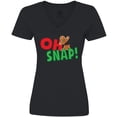 thumbnail image 3 of Inktastic Oh Snap Women's V-Neck T-Shirt, 3 of 5