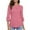 Pink-01, variant on Mittory Womens Tops Dressy Casual 3/4 Length Bell Sleeve Shirts Boat Neck Tunic Blouses