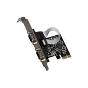Syba PCIe Serial DB9 Card Moschip 9901 Chipset On Chip 256-byte Depth FIFO