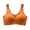 Orange, variant on Ladies Yoga Sports Brassiere Deep V Neck Vest Bralette Wireless Seamless Bra