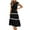 #127-Black, variant on UsYezik Sundresses for Women 2025 Trendy Ruffle Short Sleeve Casual Summer Smocked Crew Neck Long Maxi Sundress Tiered Flowy Pocket Dresses White XXL