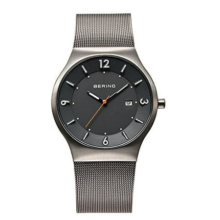 Time 14440-077 Men's Solar Collection Watch with Mesh Band and scratch resistant sapphire crystal. Designed in Denmark.