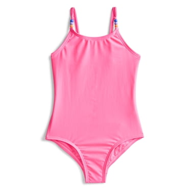 Wonder Nation Girls One Piece Swimsuit with UPF 50 , Sizes 4-18 & Plus