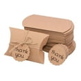 thumbnail image 1 of 50 cajas pequeñas de cartón kraft para dulces, recuerdos de baby shower, cumpleaños, joyería y chocolates. Los 9x6.5x2.4cm, 1 of 9