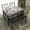 Gray, variant on 5-Piece Industrial Modern Dining Set Dining Table Set for 4, Space-Saving Table & 4 Chairs for Small Spaces
