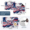 thumbnail image 5 of 250th Anniversary Dish Drying Mats for Kitchen Counter, Abstract Swirls Stars Independence Day Absorbent Coffee Bar Mat with Non-slip Rubber Backed Quick Drying Dish Rack Pad 12"x16", 5 of 9