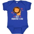 thumbnail image 3 of Inktastic First Valentines Day Baby Boy Lion Boys Baby Bodysuit, 3 of 5
