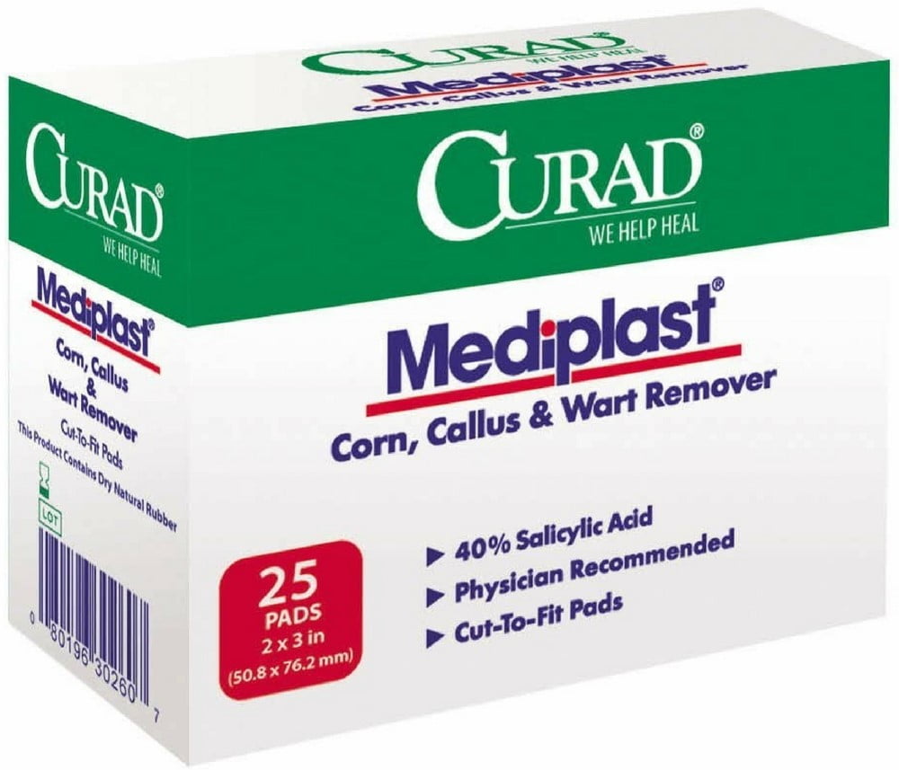 4 Pack Curad Mediplast Pads 2 x 3" 25 ea"