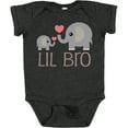 thumbnail image 3 of Inktastic Lil Bro Matching Elephant Boys Baby Bodysuit, 3 of 5