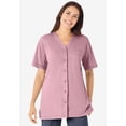 thumbnail image 5 of Woman Within Plus Size 7-Day Short-Sleeve Baseball Tunic, 5 of 6