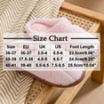 thumbnail image 2 of Xfvqtps Mens and Womens Furry Slippers Fluffy Plush Solid Color Simplicity Thick Bottom Soft Sole Comfortable Non-Slip Warm Winter Home Slippers Watermelon Red, 2 of 5