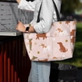 thumbnail image 4 of Wukai Star Cute Dog Print Zipper Bag,large Beach Tote Bag,Waterproof Sandproof Bag,Grocery and Picnic Tote Travel Bag, 4 of 5