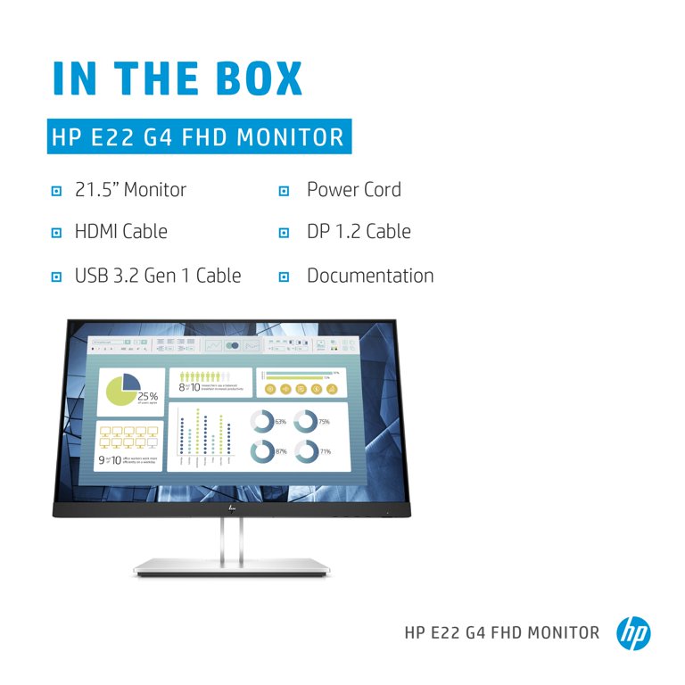 HP E22 G4 FHD Monitor 21.5
