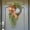 Orange, variant on Rustic Bohemian Wreath – Double-Sided Door Hanging with Linen Bow & Greenery Farmhouse Wall Door Wedding Arch Window Hanging for Indoor Outdoor Garden Decor