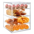 thumbnail image 1 of Vitrina de pastelería de 4 niveles para fiestas de 39,4 x 29 x 24,9 cm con puerta magnética, 1 of 6