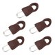 thumbnail image 3 of Sonducket Tirador de cremallera de repuesto para ropa, fijador de cremallera desmontable para bolsa de viaje, maleta, , fijador de cremallera Accesorios de disfraces Marrón 5 # 5 piezas, 3 of 6